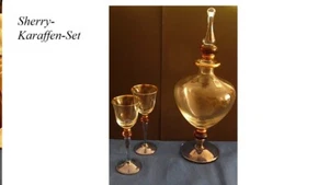 Sherry-Set mit 2 Gläser, Kunsthandwerk Nr.1286 - Bild 1 von 5