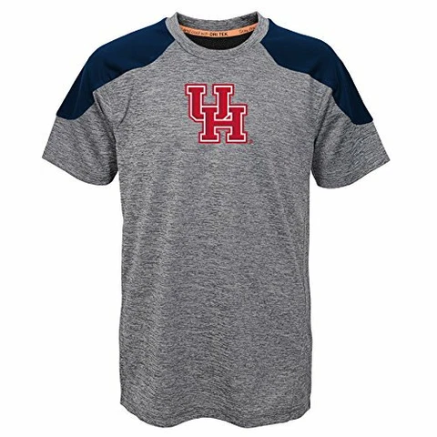 NCAA Houston Cougars Boys  Outerstuff Gamma Short Sleeve Performance Tee, Hea Cover
