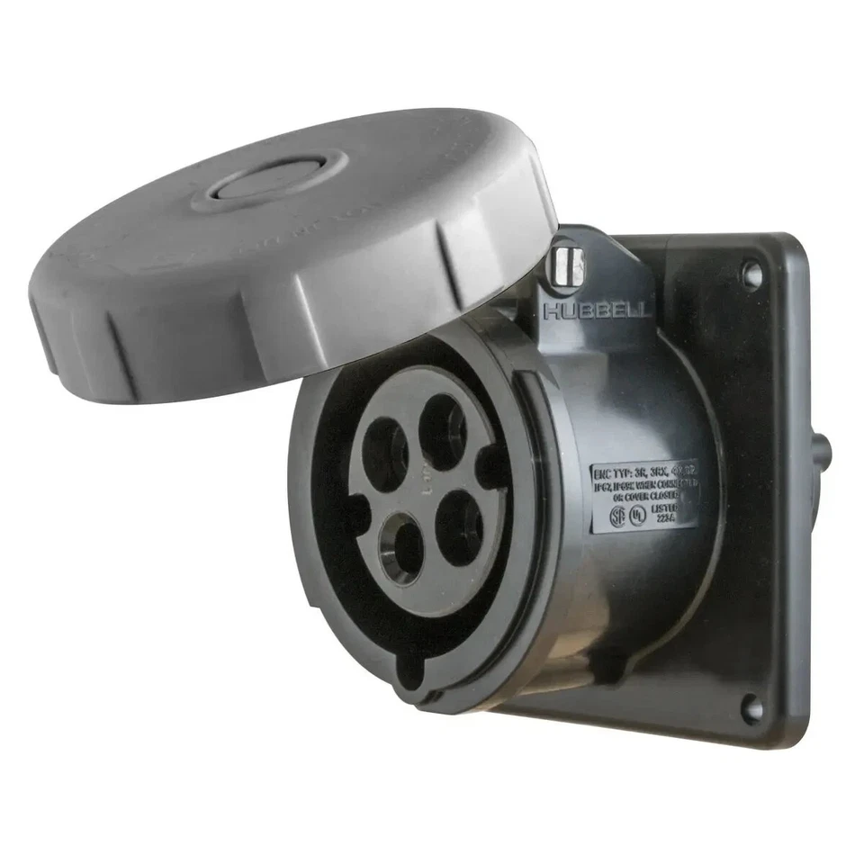 Hubbell HBL430R5W Receptacle, 30A 600V 3 Phase - Image 1 of 1
