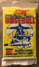 1990 Score Pack Dwight Evans Red Sox Top Jose Vizcaino Dodgers Rookie (RC) Back