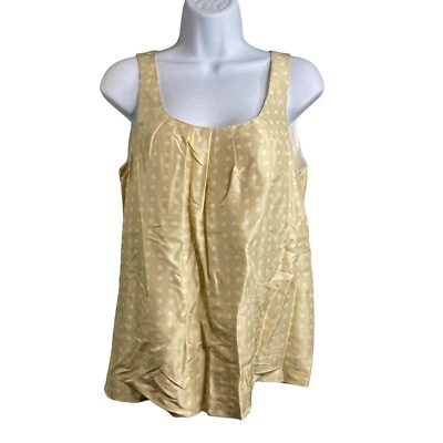 Top para mujer J Crew a lunares 100 % seda talla 0 fluido coqueta de hadas aireado etéreo Foto 1 de 4