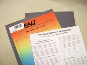  Tarjetas grises 18% para exposiciones perfectas. Sistema de zona. Juego de 3. de Kalt.  ¡NUEVO!  - Imagen 1 de 1