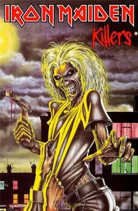 Offiziell Lizenziert - Iron Maiden - Killers Textil Poster Flagge Metal Eddie - Bild 1 von 1