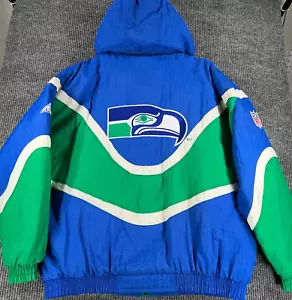 Vintage Seattle Seahawks NFL Pro Line Apex One Jacket Coat Full Zip Mens XL - Picture 1 of 22