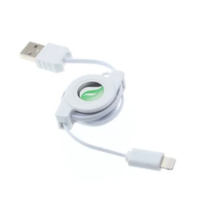 USB Cable Retractable Charger Power Cord Sync Wire for Cell Phones - Picture 1 of 6