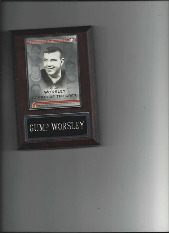 GUMP WORSLEY PLAQUE MONTREAL CANADIENS HOCKEY NHL   C Cover