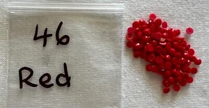 New Nail Art Sequin Nail Deco - Red #46 - Picture 1 of 1