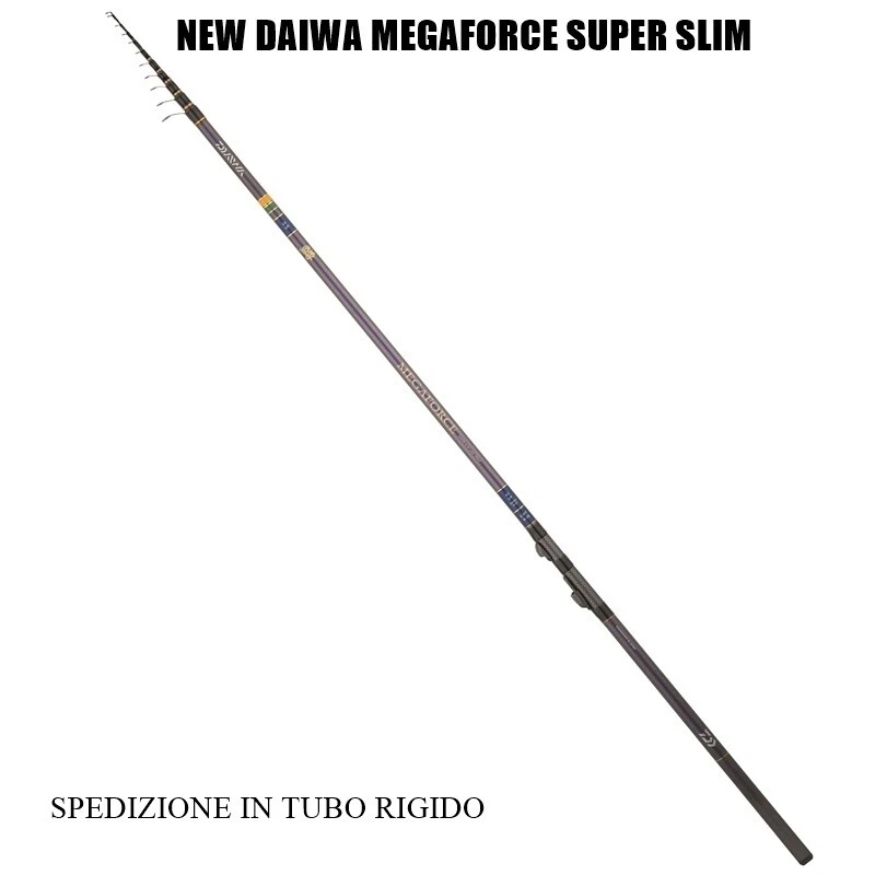 Daiwa 20 Megaforce Super Slim CANNA SPECIALE AGONISMO TROTA LAGO GAMMA COMPLETA - Immagine 1 di 1