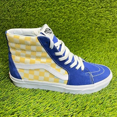 Vans Sk8-Hi Reedición Mujer Talla 8.5 Azul Amarillo Atlético Zapatos de Patín Tenis Foto 1 de 4