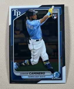 Junior Caminero - 2024 Bowman Chrome - Rookie #56 - Tampa Bay Rays - Picture 1 of 2