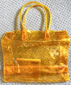 RODAN & And FIELDS Orange Summer Tote Beach Bag Wristlet~~Perfect for concerts! - Picture 1 of 3