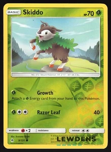 Skiddo - 9/131 - Reverse Holo Common - Forbidden Light - Pokemon Card - Picture 1 of 2