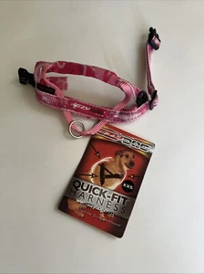 EZYDOG QUICK FIT DOG HARNESS Pink Camo Size XXS Adjustable - Picture 1 of 5