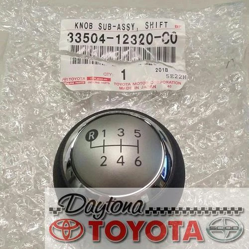 Perilla de palanca de cambios genuina Toyota Scion 33504-12320-C2 Sub 2011-2016 TC 6 velocidades Foto 1 de 1