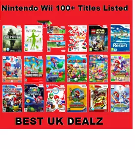 NINTENDO WII GAMES - CHOOSE YOUR BUNDLE - FREE SAME DAY DISPATCH - FAMILY KIDS - Picture 1 of 121