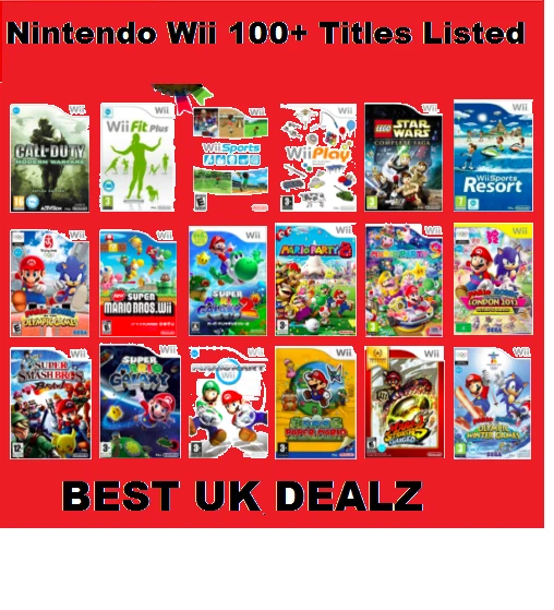 NINTENDO WII GAMES - CHOOSE YOUR BUNDLE - FREE SAME DAY DISPATCH - FAMILY KIDS - Image 1 of 1