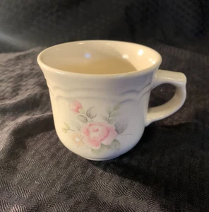 Pfaltzgraff Tea Rose Pattern Stoneware 8 Oz Coffee Tea Cup / Mug Replacement - Picture 1 of 4