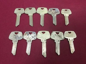 Juego de 10 llaves en blanco Sargent CG, CM & RJ 5 pines y 6 pines, cerrajero - Imagen 1 de 4