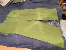Rundolz Dip Plus Size Paper Bag Pants, Lime Green, Roomy!