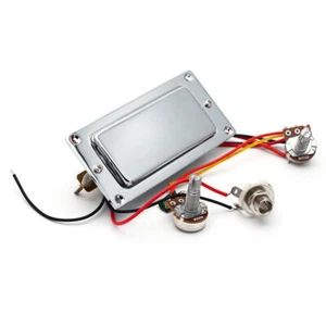 Ideal Electric Guitar Pickup Pre-Wired Dual Mini Humbucker Volume Tone Control - Picture 1 of 4