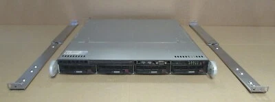Supermicro CSE-813M 1x Intel Quad-Core E5506 2.13GHz 6GB RAM 4-Bay 1U Server - Image 1 of 4
