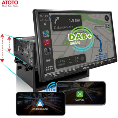 ATOTO 10.1" Built in DAB Wireless Apple CarPlay Bluetooth DAB Radio Car Stereo - Image 1 of 4