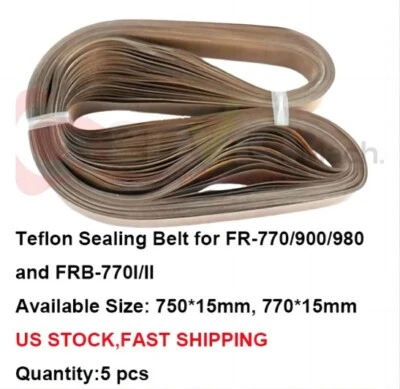 5/10pcs PTFE Teflon Sealing Belt for FR-900/770/980 Continuous Band Sealer In US - Image 1 of 4