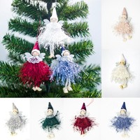 1PC Home Plush Doll Christmas Tree Toy Decor Ornaments Pendants Cute