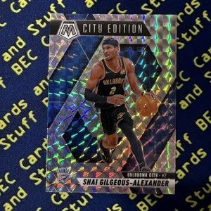 2024-25 Mosaic Shai Gilgeous Alexander #289 City Edition Silver Mosaic Prizm - Picture 1 of 2