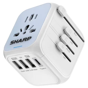 Universal Travel Adapter International Wall Charger Worldwide AC Plug Adaptor... - Picture 1 of 9