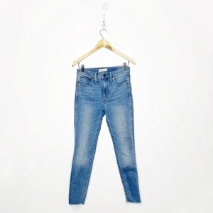 MADEWELL 10" High Rise Skinny Jeans Ainsworth Wash Raw Hem Edition NC315 size 27 - Picture 1 of 7