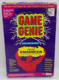 Nintendo NES Game Genie Video Game Enhancer Galoob 1990 Model 7356 Complete CIB