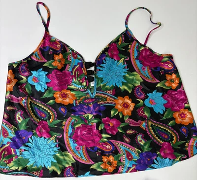 Conjunto de camisola lencería vintage de Maryann y parte inferior corte francés floral talla L EE. UU. Foto 1 de 4