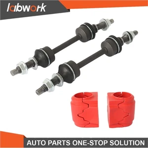 Labwork Front Sway Bar Links & Bushings 2009-2014 For Ford F-150 4X4 4WD 4PCS - Picture 1 of 13