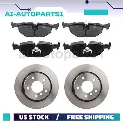 Kit de rotores de freno traseros + pastillas de freno para BMW 323i 2000 para BMW 328i 1999-2000 Foto 1 de 4