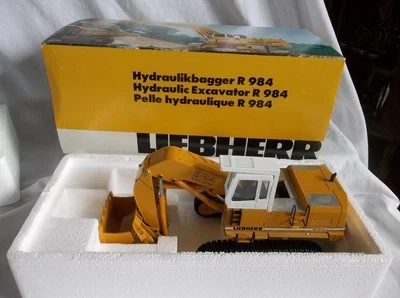 NIB  Conrad #2827 Liebherr Litronic 984 Front Shovel Excavator 1:50 Original Box - Image 1 of 4