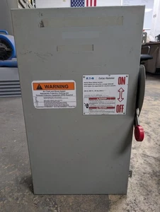 🤪 EATON/CUTLER HAMMER 200 AMP FUSED SAFETY SWITCH 600 VAC 3Ø 4W 150 HP DH364NGK - Picture 1 of 9
