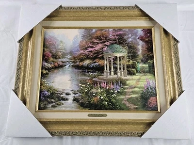 Thomas Kinkade The Garden of Prayer 21.5" x 17.25" COA Edition III 2002 - Image 1 of 4