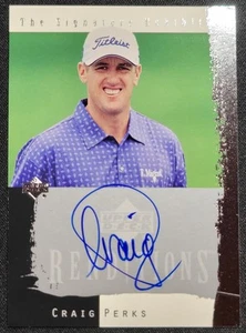 CRAIG PERKS 2003 UPPER DECK RENDITIONS THE SIGNATURE EXHIBIT PGA AUTOGRAPH - Picture 1 of 2