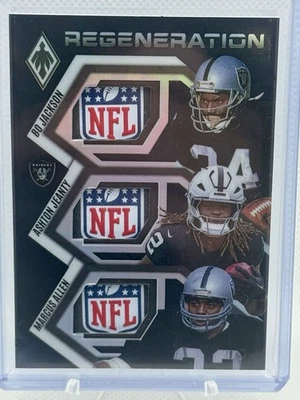 Panini Phoenix Regeneration 1/1 Triple Shield 2025 Bo Jackson/Jeanty/Allen Foto 1 de 3