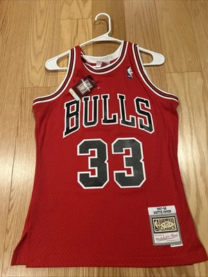 Camiseta Mitchell Ness Swingman Scottie Pippen Chicago Bulls 1997-98 Road S NBA Foto 1 de 4