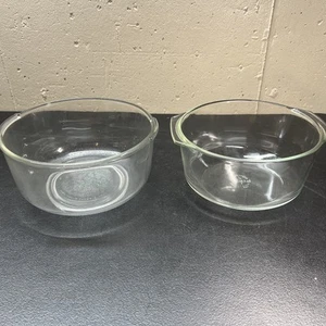 Vintage Pyrex #344 Klarglas Ofengeschirr gerade Seite Rührschüssel Topf 5 Quart - Bild 1 von 12