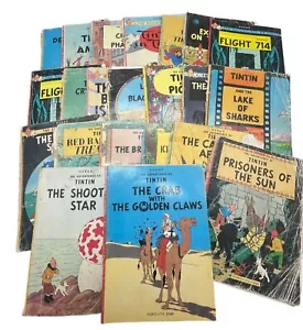 collezione fumetti vintage Le avventure di Tintin lotto di 22 by Herge LEGGI - Foto 1 di 12