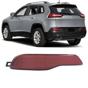 For 2014-2018 Jeep Cherokee Rear Left Driver Side Bumper Reflector Red Lens - Picture 1 of 10