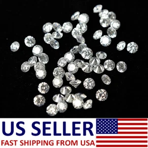 Natural Loose Diamond Round G H White Color SI1 Clarity 1.80 to 2.0 MM 6 Pcs - Picture 1 of 5