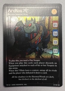 NEOPETS ARCHOS HOLO FOIL HAUNTED WOODS SET 3/100 WOTC VINTAGE HTF RARE - Picture 1 of 8