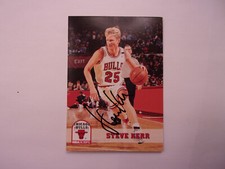 Steve Kerr 1994 Hoops Handsigned Autograph Card # 312