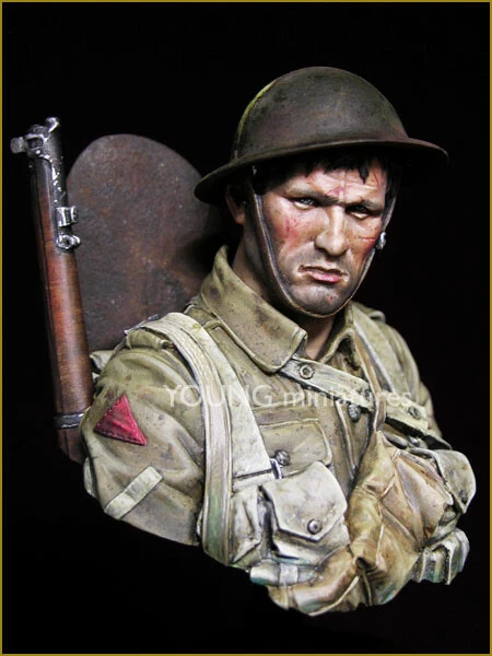 Young Miniatures 1/10 British Infantryman Somme 1916 YM1837 Unpainted resinBust0 - Image 1 of 1