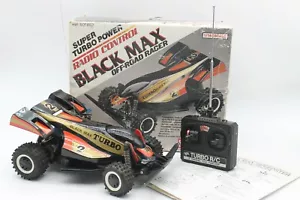 Super Turbo Power Black Max Offroad Buggy RC Ferngesteuert Bandai 1988 mit OVP - Bild 1 von 9