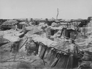 Quarters of men in Fort Sedgwick Generally known as Fort Hell Timothy O'Sullivan - Picture 1 of 3